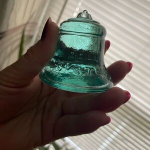 Vintage Glass Bell paper weight.